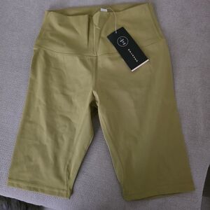 Source Unknown Olive Green Athletic Bike Shorts